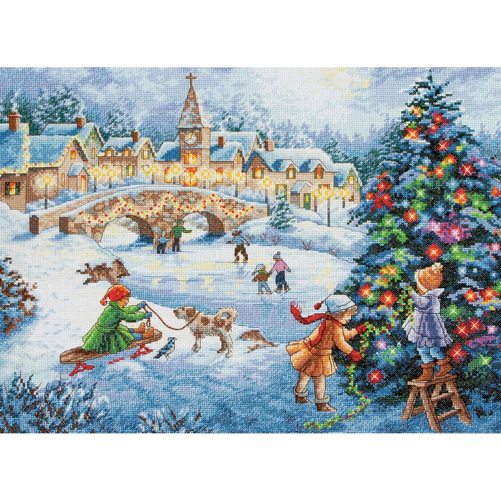 Gold Collection Winter Celebration Counted Cross Stitch Kit